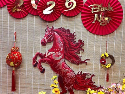 Vòng treo cửa Tết dây rừng Mai Đào Mini Decor Tết [Cute - Nhiều kiểu] PKT-TET-13